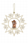 Schneeflocke mit Engel und Swarovski Silber
